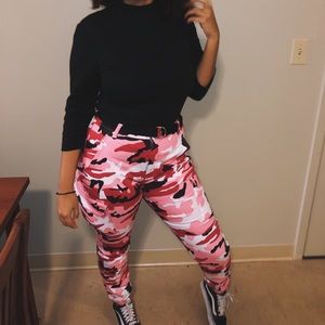 Pink camo pants